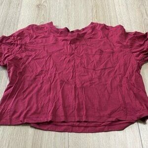 Red Short Sleeve T-Shirt top shirt